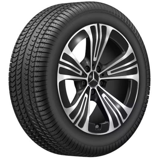 Wheels E-Class S214 18 inch Genuine Mercedes-Benz 5-spoke black | A2144012200 7X23-S214