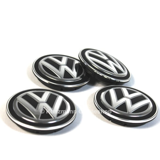 VW hub cap set Golf 7 black Genuine Volkswagen  | 5G0601171XQI-Satz