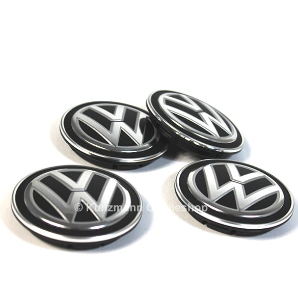 Wheel hub cap set chrome VW Golf 7 VII genuine Volkswagen