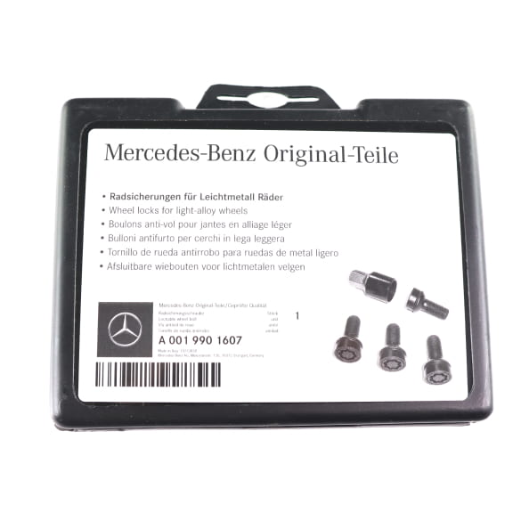 Wielborgset zwart M14 x 1,5 x 27 Origineel Mercedes-Benz