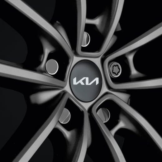 Wielmoeren en velgenslot donkerchroom Original KIA | 66490ADE50DC