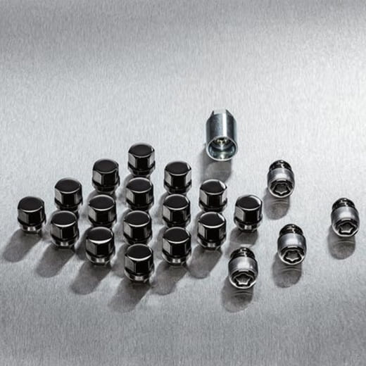 Wielmoeren en velgenslot donkerchroom Original KIA | 66490ADE50DC