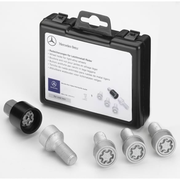 Wielslotset zilver M12 x 1,5 x 40 Original Mercedes-Benz