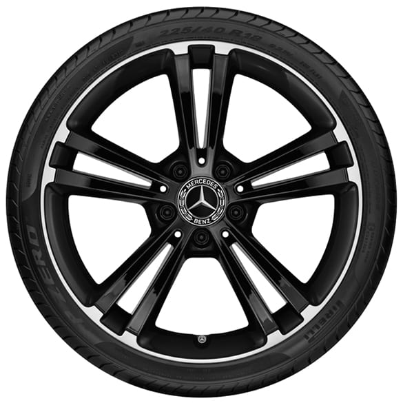 snow wheels 18 inch CLA C118/X118 black sheen genuine Mercedes-Benz | Q440141910900-10/CLA