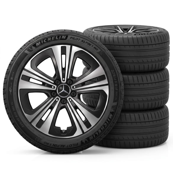 Winter wheels 18 inch CLA EQ Shooting Brake X174 black Michelin