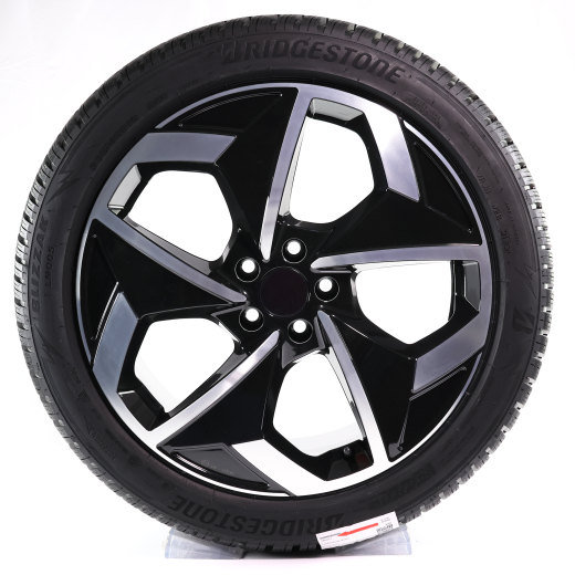 Winter wheels 19 inch black silver Smart ONE #1 HX11 complete wheel set Bridgestone | L95405365B-Set