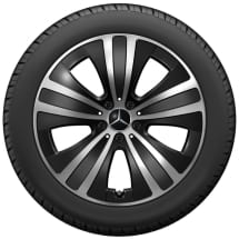 winter wheels 19 inch EQE sedan V295 black complete wheels set Genuine Mercedes-Benz | Q44054311004A+Q440141715490/500