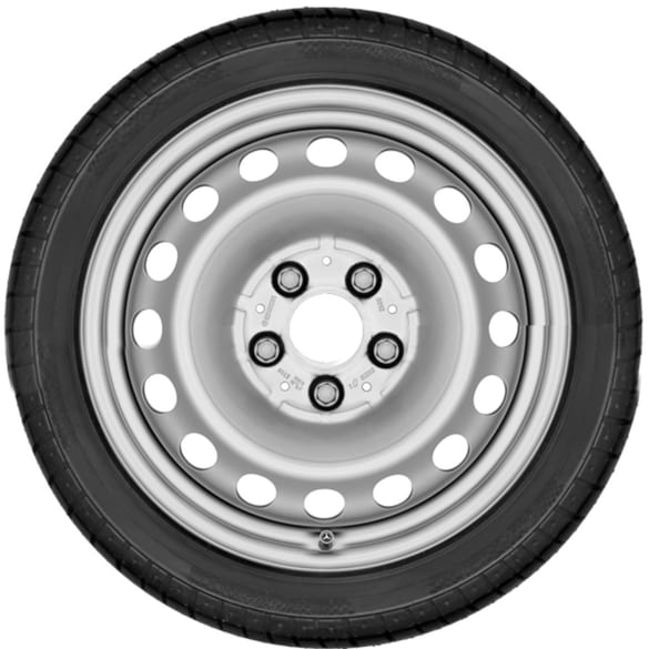 Winterbanden 16 inch Citan W420 stalen velg grijs complete wielen origineel Mercedes-Benz