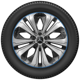 Winterbanden 19 inch EQC zwart complete wielen origineel Mercedes-Benz