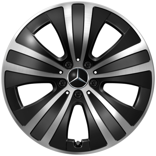 Winterbanden 19 inch EQE Limousine V295 Zwart complete wielen Original Mercedes-Benz | Q44054311004A+Q440141715490/500