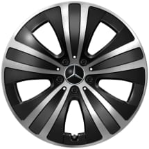 Winterbanden 19 inch EQE Limousine V295 Zwart complete wielen Original Mercedes-Benz | Q44054311004A+Q440141715490/500