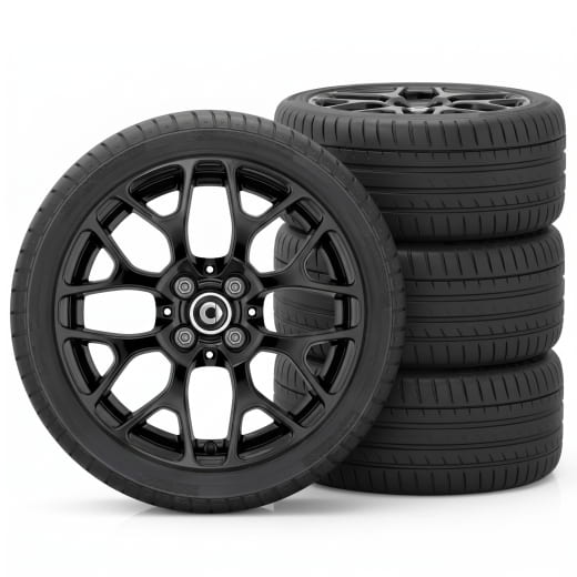 Winterbanden 16 inch origineel smart 453 zwart glanzend fort | Q440361110200/10-10220/30