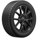 Winterräder 17 Zoll CLA C178 10-Speichen schwarz Goodyear