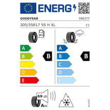 Winterräder 17 Zoll CLA EQ Shooting Brake X174 schwarz Goodyear | Q44014141107A/08A/09A/10A-X174