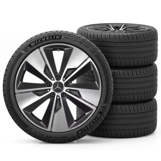 Winterräder 18 Zoll V-Klasse Mopf2 W447 schwarz Original Mercedes-Benz | Q44019151024A-Set