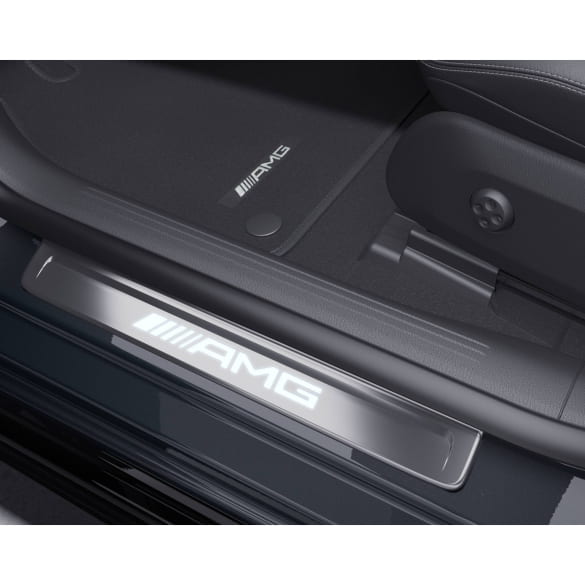 Wisselcover verlicht zilver/wit EQS X296 SUV Code U45 Origineel Mercedes-AMG