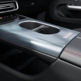 Zierelement Mittelkonsole CLA C178 Aluminium mit Carbonschliff hell