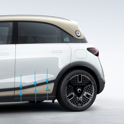 Zierleiste grundiert Tür hinten rechts smart #1 Original Smart | QAP8893954111