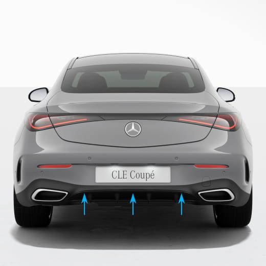Zierleiste Heckstoßstange Night Paket CLE C236 Coupé Original Mercedes-Benz | A2368858001-C236