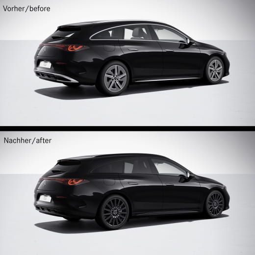 Zierleisten Fenster CLA EQ X174 Schwarz Original Mercedes-Benz | Zierleisten-Night-X174