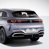 Zierleisten Heckstoßstange GLC EQ X540 Chrom AMG Line Original Mercedes-Benz