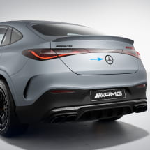 Zwart-chroom Mercedes-ster kofferklep GLC C254 Coupé – Merc  | GLC-C254-Stern-Heck