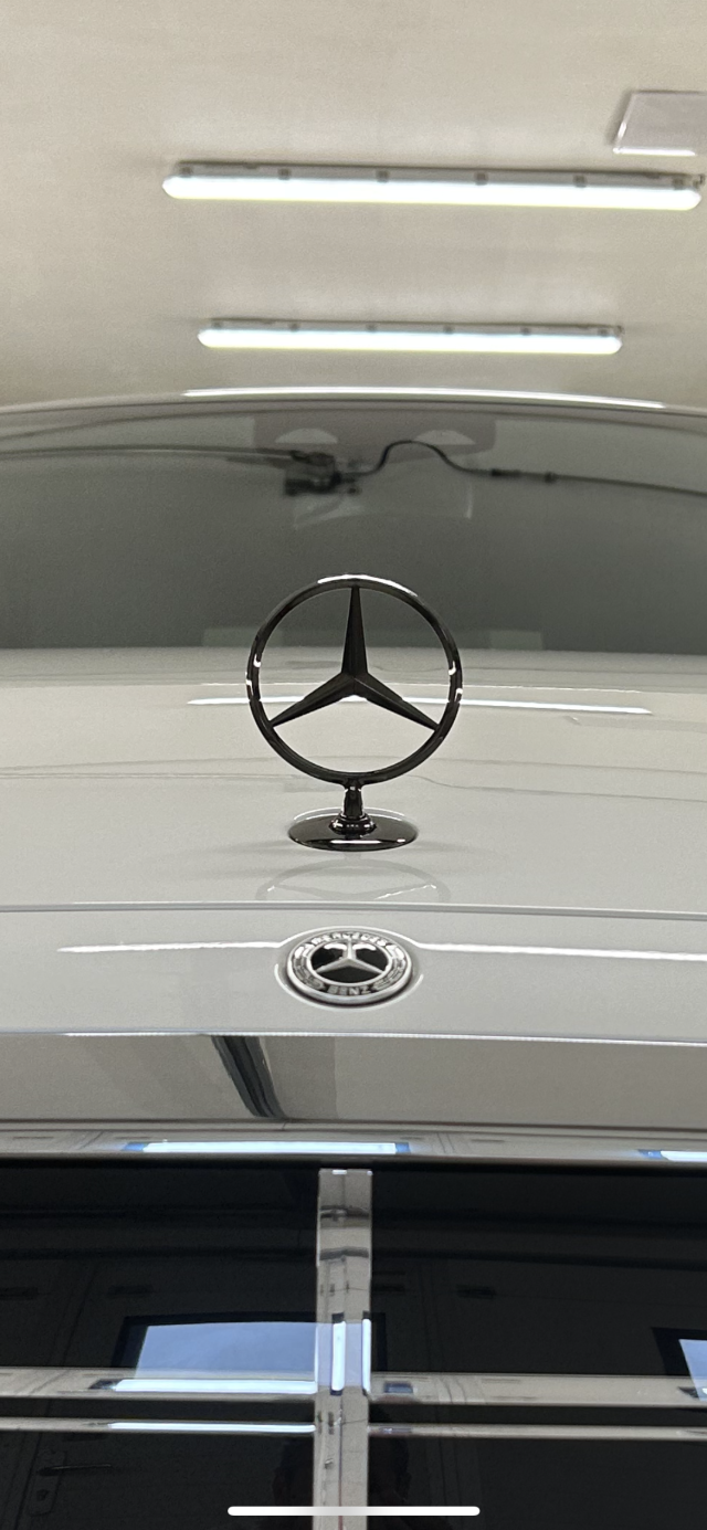 Mercedes Stern Motorhaube schwarz chrom Original Mercedes-Benz