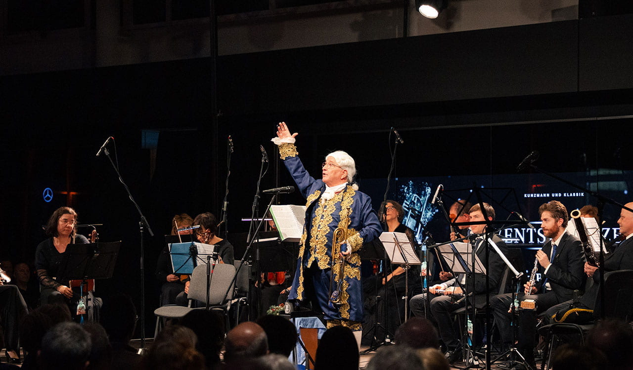 Wolfgang Huhn auf der Bühne 