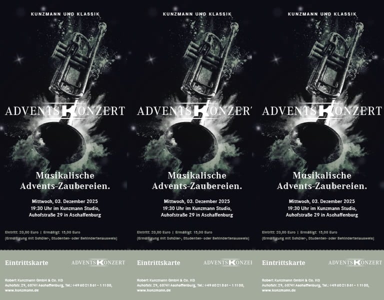 Eintrittskarte Adventskonzert Kunzmann Eintrittskarte Adventskonzert Kunzmann