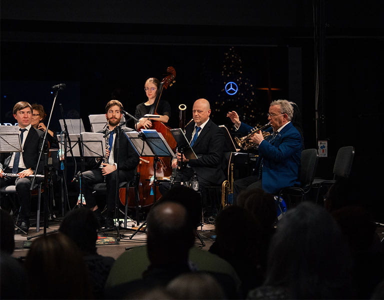 Wolfgang Huhn auf der Kunzmann Konzertbühne