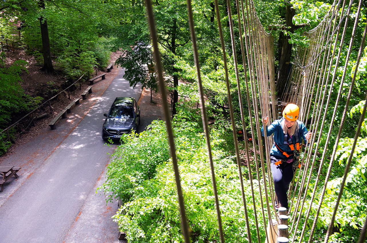 Kletterpark Lorraine und Sohn