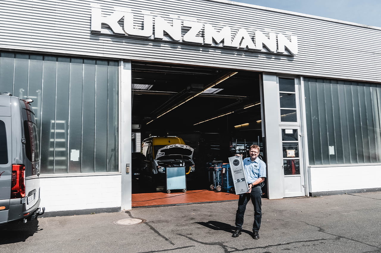 Auszeichnung Service mit Stern Autohaus Kunzmann