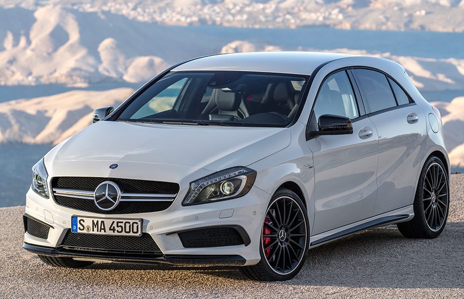 A-Class conversion to A 45 AMG optics 