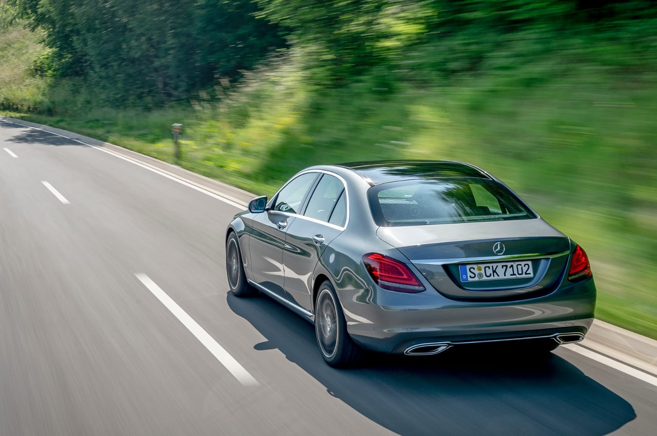 Heck der Mercedes-Benz C-Klasse Limousine 2018