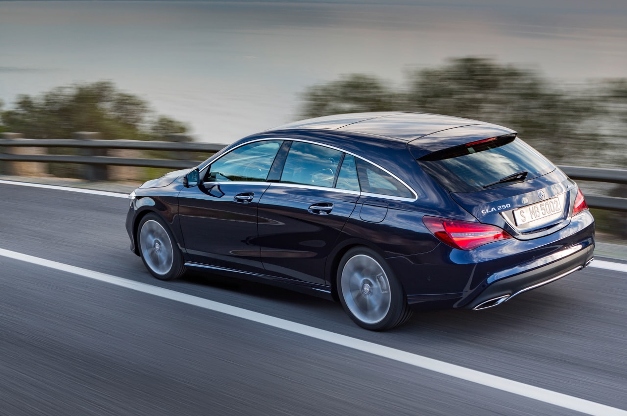 Heck des Mercedes-Benz CLA 250 4MATIC Shooting Brake