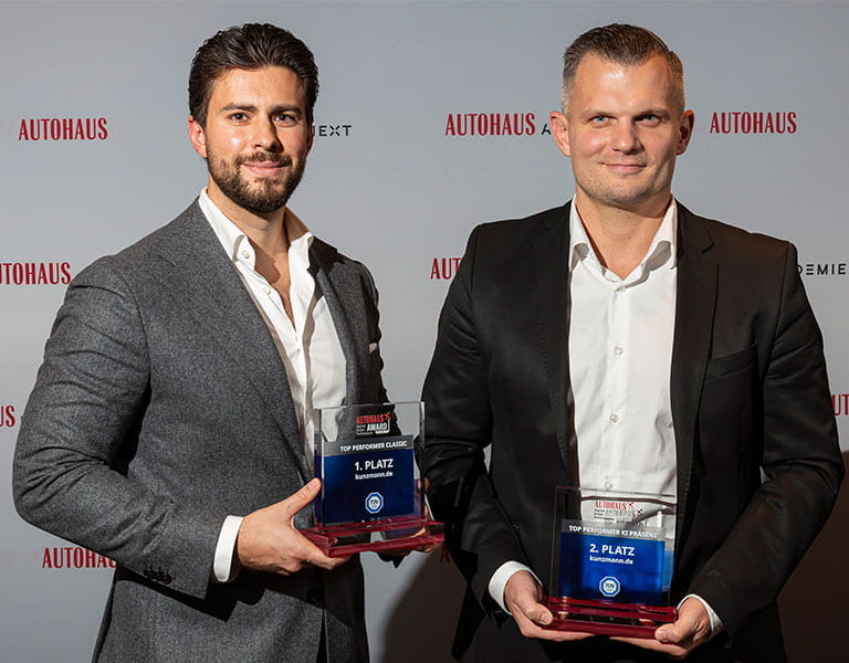  Platz 1 ging an das Autohaus Robert Kunzmann, vertreten durch Moritz Kemmerer und Heiko Protze.
