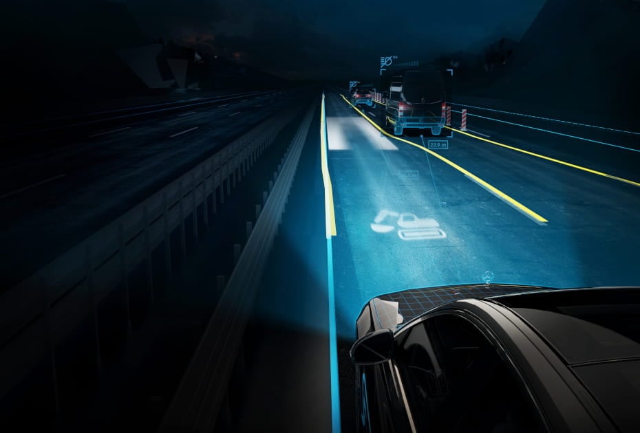 Digital Light Mercedes-Benz Baustellennavigation Digital Light Mercedes-Benz Baustellennavigation
