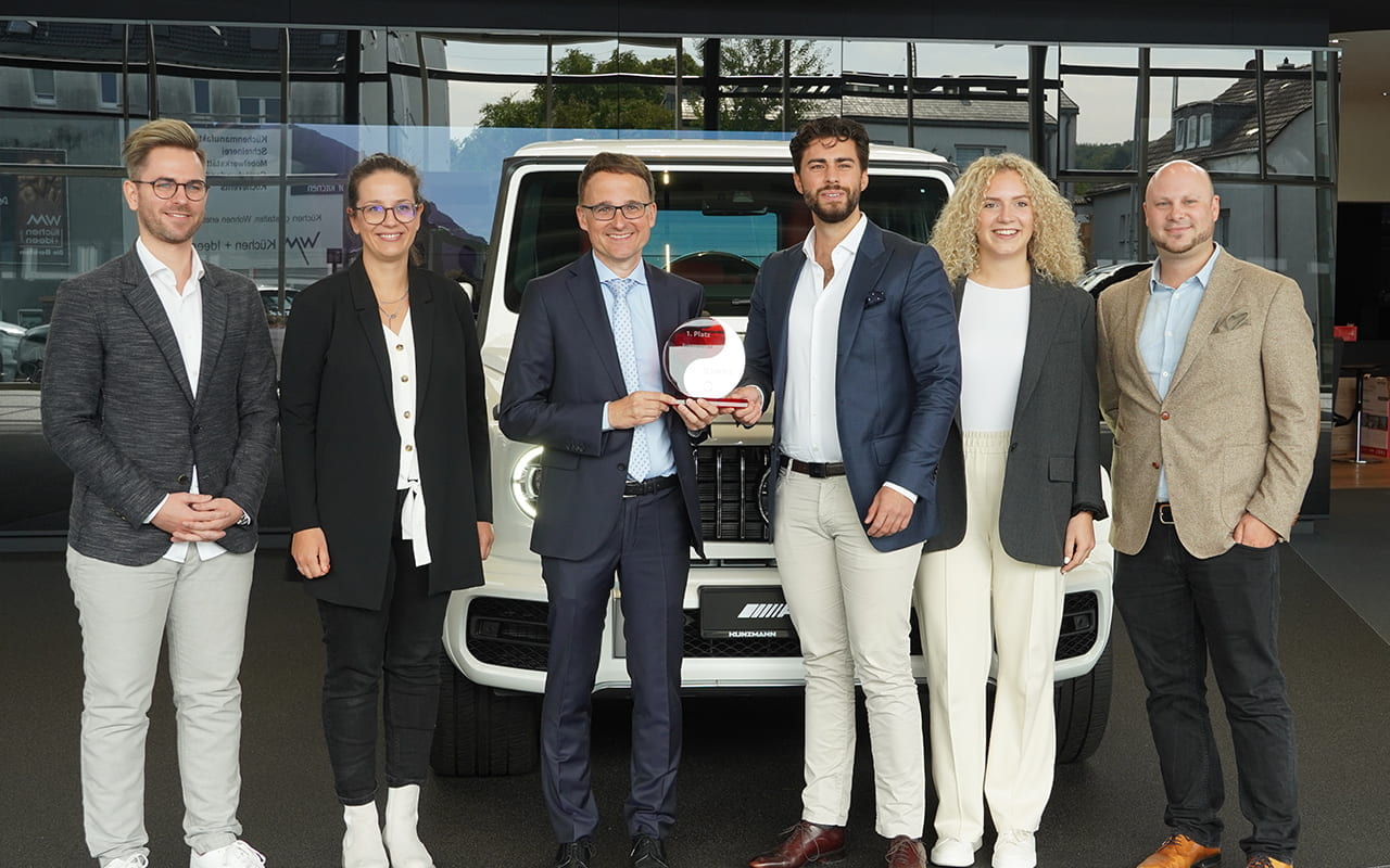 Jochen Herzer, Verena Stengel, Karl Diehm, Moritz Kemmerer, Natalie Lang, Dennis Ostner (v.l.)