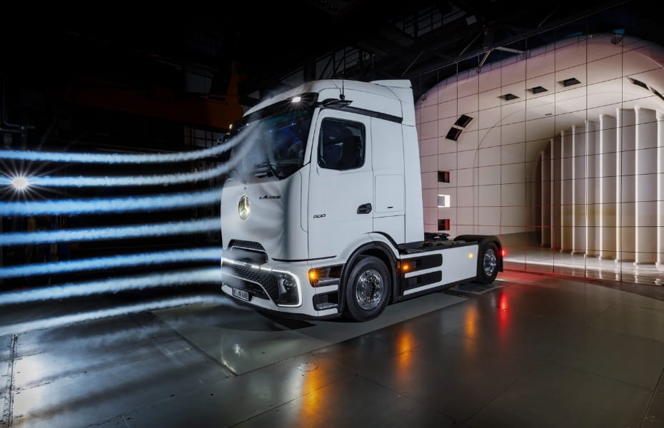 eActros Mercedes-Benz Aerodynamik