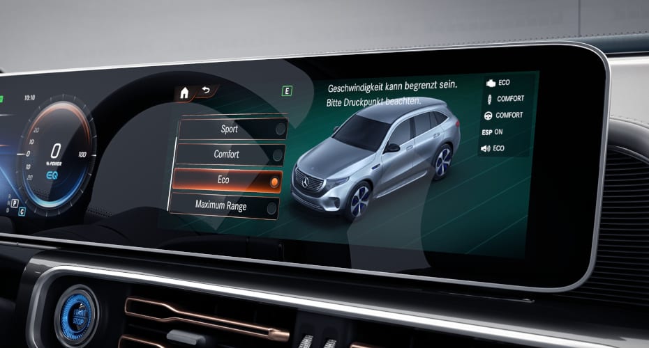 Dynamic Select in Mercedes-Benz EQC