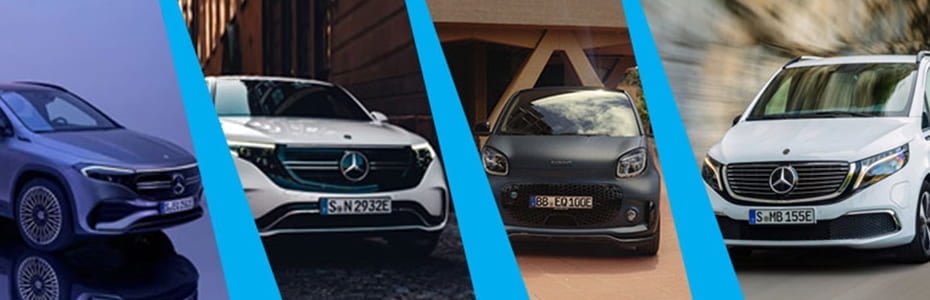 Gebrauchte Elektroautos von Mercedes-Benz und smart