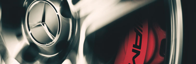 AMG Motor und Bremsscheibe