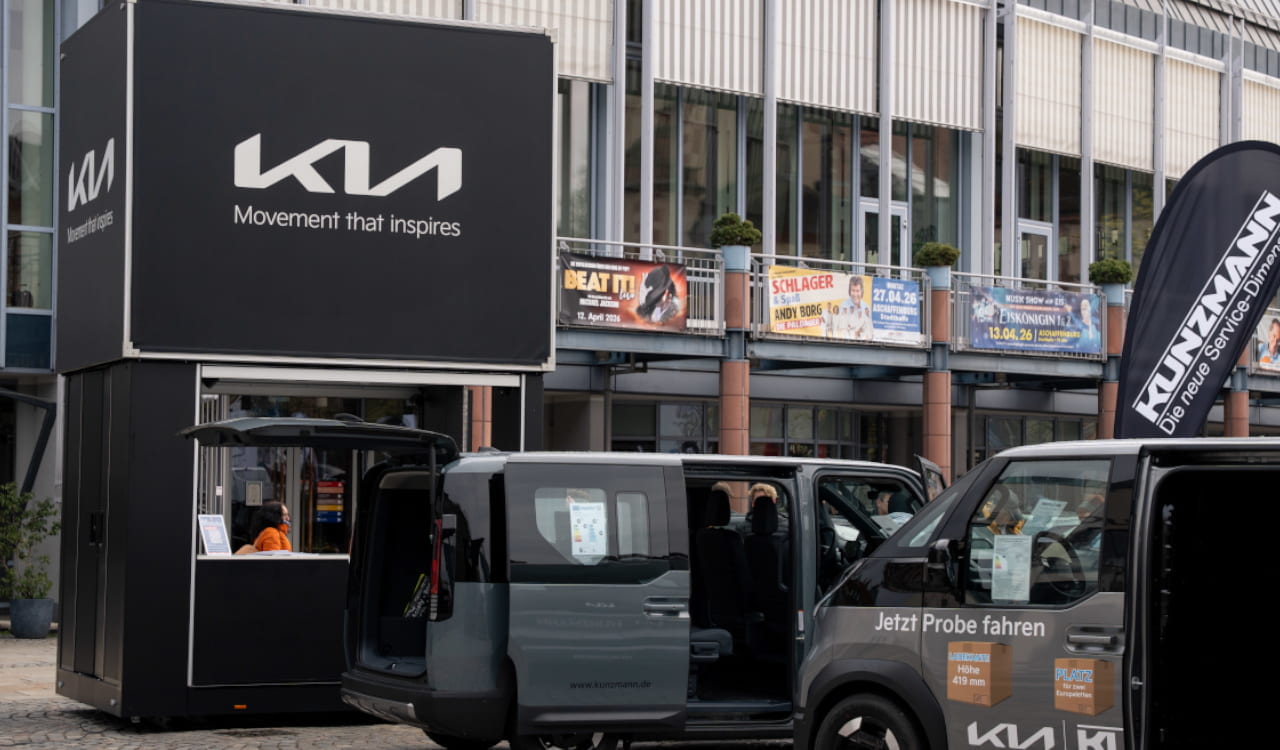 Kunzmann Kia Stand auf der Mobilia 2026 in Aschaffenburg