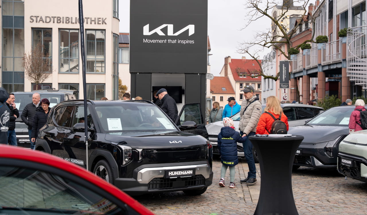 Kunzmann Kia Stand auf der Mobilia 2026 in Aschaffenburg