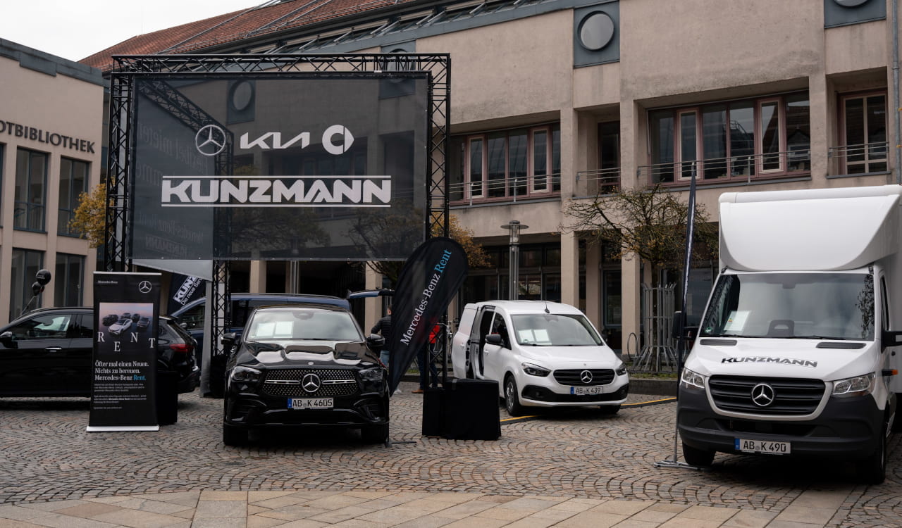 Kunzmann MB Rent Stand auf der Mobilia 2026 in Aschaffenburg