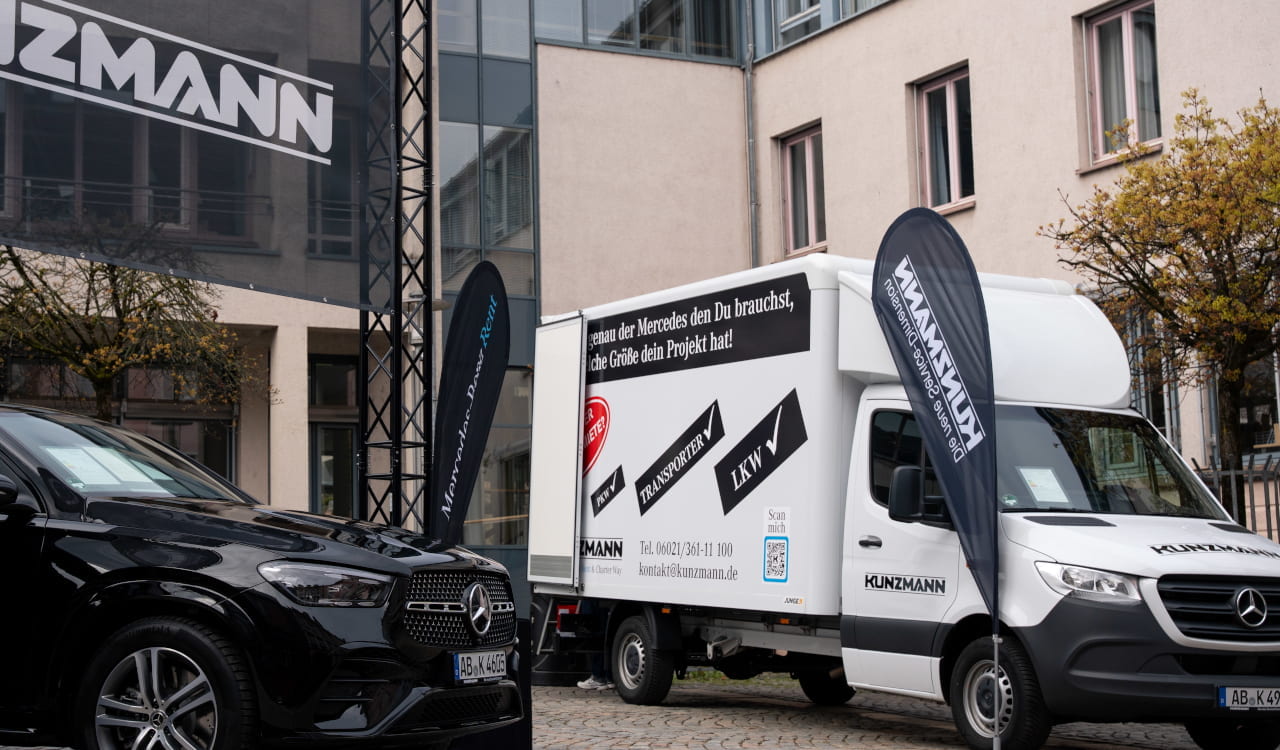 Kunzmann MB Rent Stand auf der Mobilia 2026 in Aschaffenburg