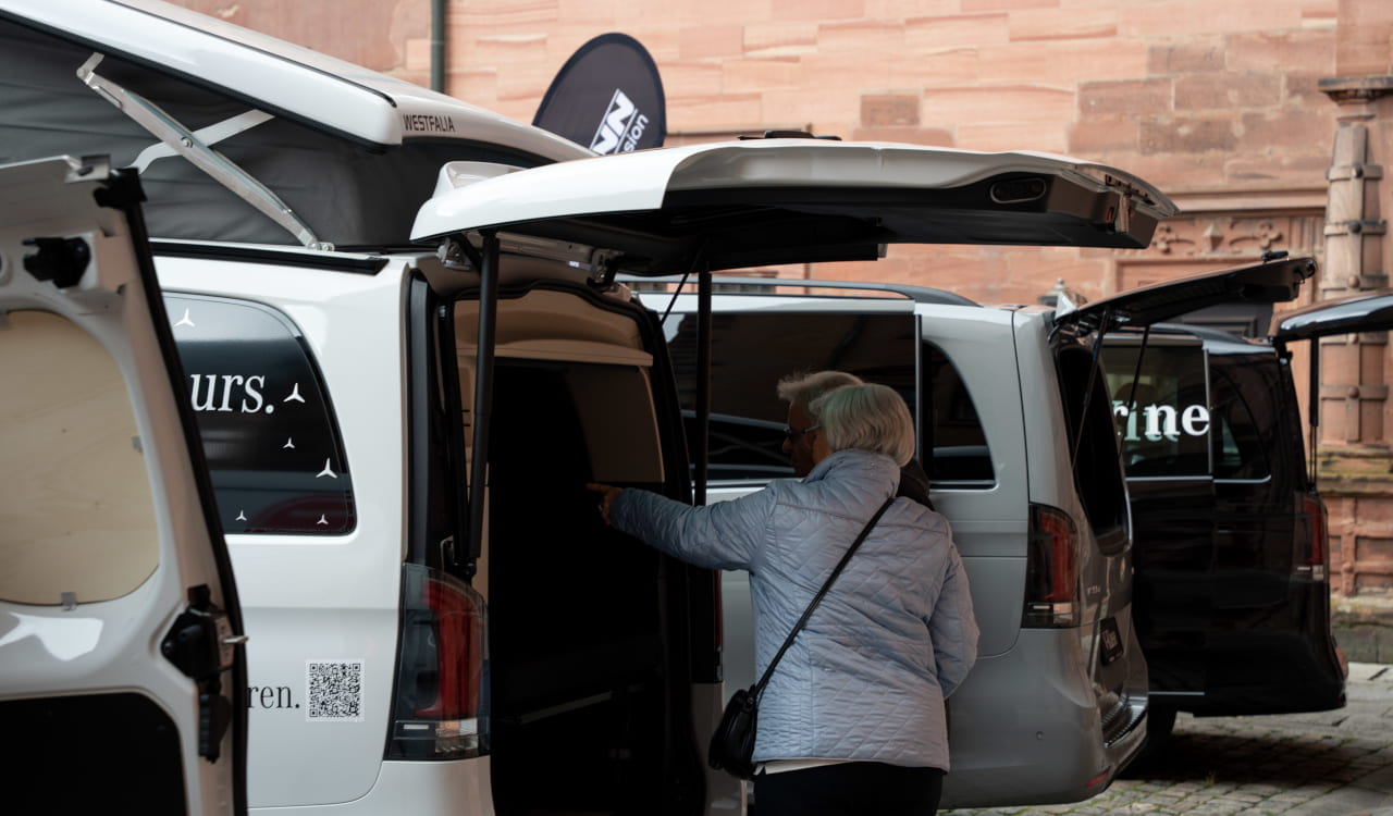 Kunzmann Mercedes-Benz Transporter Stand auf der Mobilia 2026 in Aschaffenburg