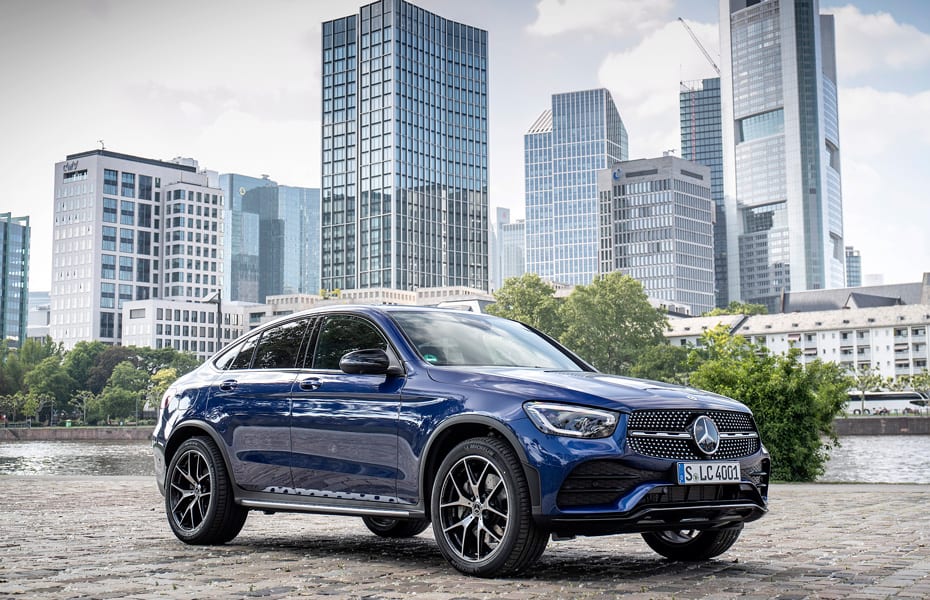Mercedes-Benz GLC Coupé, Exterieur seitliche Ansicht des Mercedes-Benz GLC Coupés