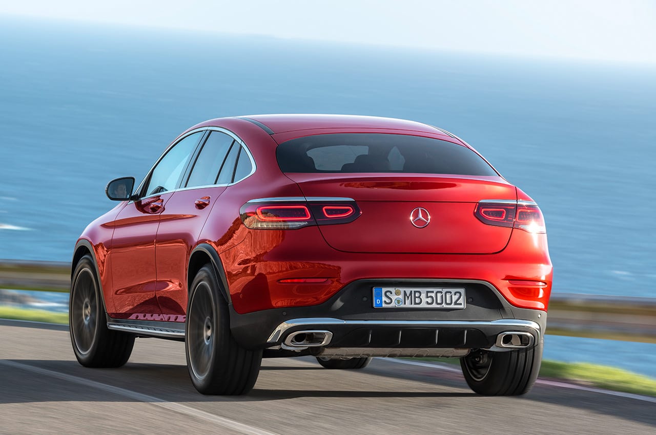 Heck des des Mercedes-Benz GLC Coupé (MOPF 2019)