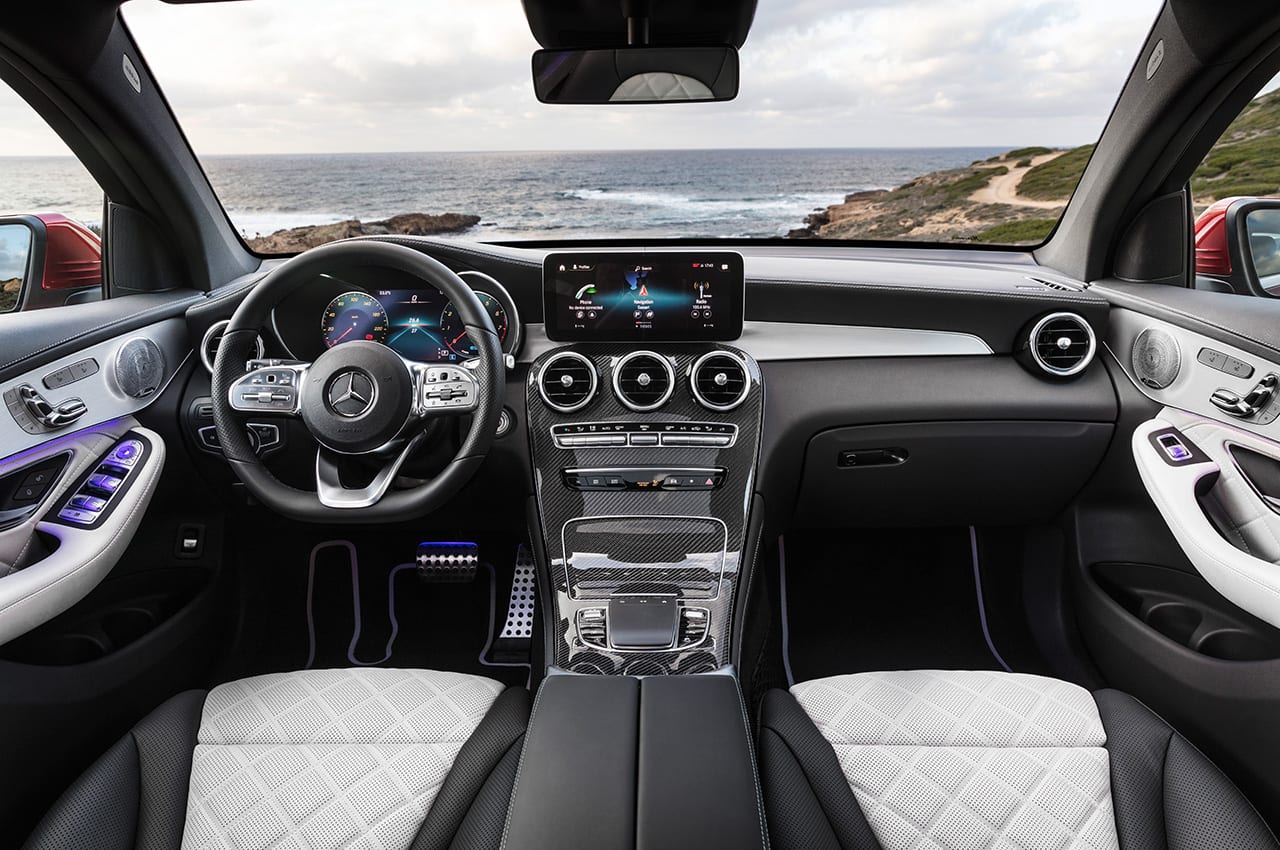 Interieur des Mercedes-Benz GLC Coupé (Facelift 2019)